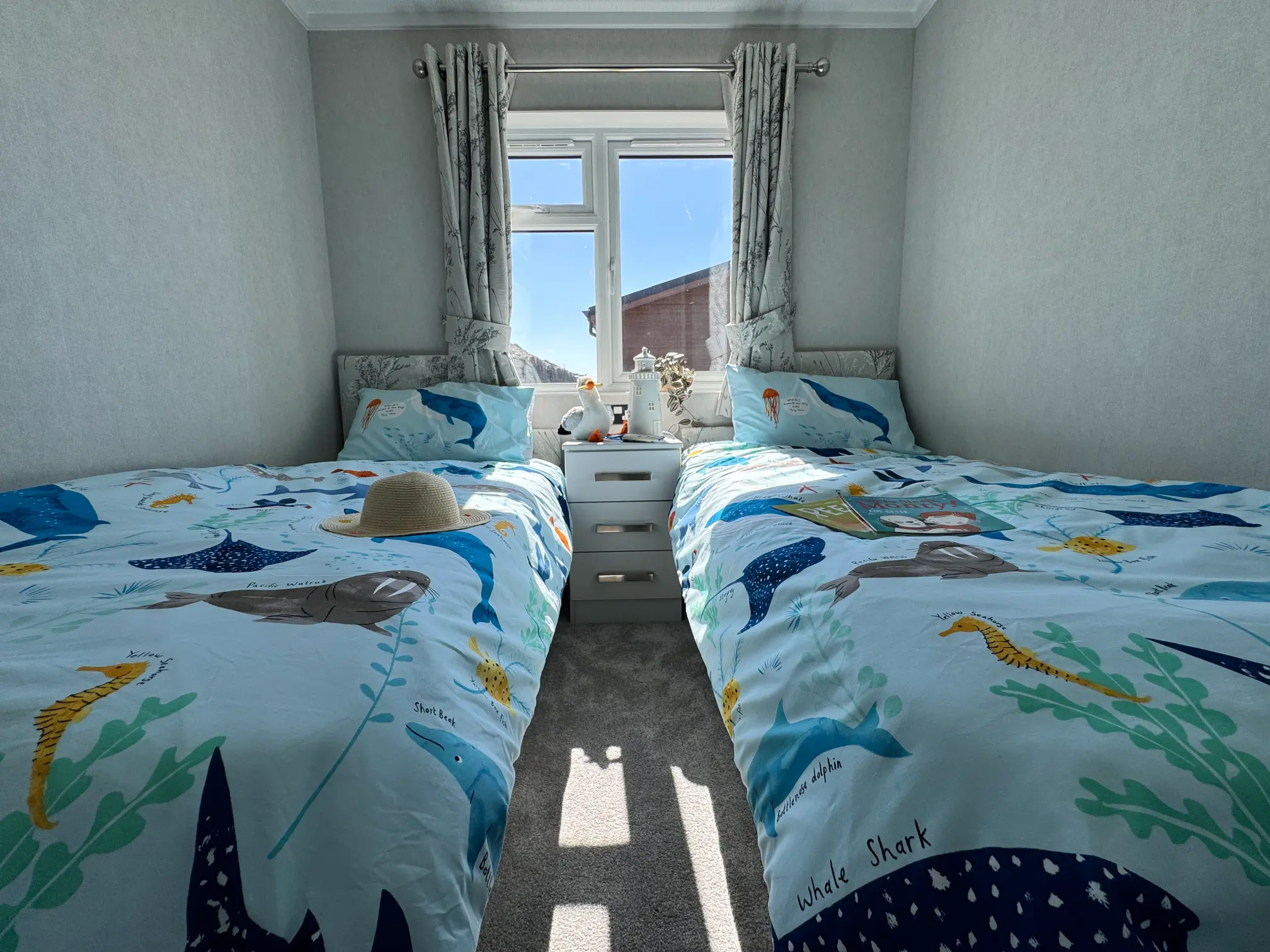 Lodge 57 master bedroom with fitted wardrobes and en suite